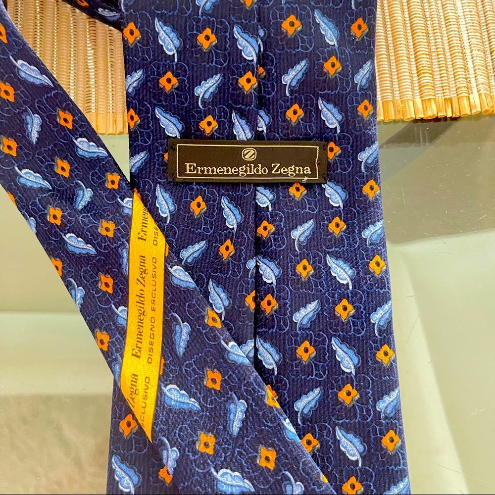 E Zegna silk tie